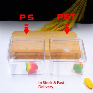 Caja de Plástico Cuadrada con Tapa y Alta Transparencia, Caja de Exhibición de Alimentos para Supermercado y Caja de Empaque para Repostería - Product Image 4