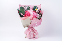 Bouquet de roses éternelles séchées et préservées faites à la main de haute qualité, très populaire pour la Saint-Valentin 2026, la remise des diplômes et la fête des mères