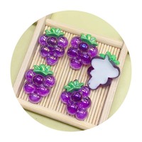 Kawaii fruit slime charms: drakenvrucht, watermeloen, hars aardbeienplakjes voor slime toppings decoratie, bekerdekseldecoraties