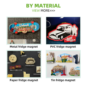 개인화 된 3D 국가 도시 기념품 냉장고 자석 사용자 정의 로고 아연 합금 금속 에나멜 에폭시 자석 냉장고 자석 - Product Image 3