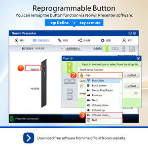 Nouveau produit tendance 2026 : Présentateur sans fil Bluetooth avec télécommande laser rouge pour <span class=keywords><strong>présentation</strong></span> - Product Image 6