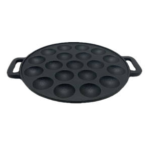 Sartén de Hierro Fundido para Cocinar Bolas de <span class=keywords><strong>Pulpo</strong></span>, Antiadherente, con 19 Orificios Poco Profundos, Precurado con Aceite, con Asas, <span class=keywords><strong>Precio</strong></span> al por Mayor - Product Image 5