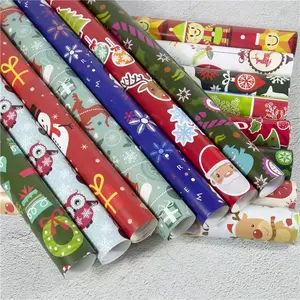 圣诞快乐包装纸片包装卷牛皮纸包装纸礼品包装纸