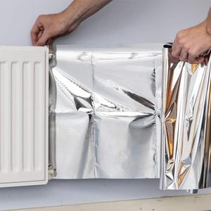 <span class=keywords><strong>Radiateur</strong></span> à <span class=keywords><strong>film</strong></span> Mylar réfléchissant Folie utilisé à l'arrière du <span class=keywords><strong>radiateur</strong></span> pour l'isolation thermique réfléchissante - Product Image 6