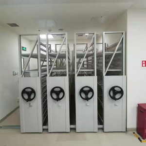 Étagères et rayonnages empilables robustes, rayonnage mobile en acier avec rail coulissant, étagères mobiles à roulettes, vente directe d'usine - Product Image 5