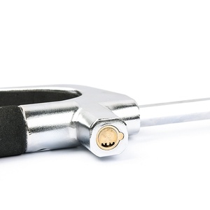 Candado de Volante en Forma de U, Retráctil y Ajustable, de Acero Inoxidable, <span class=keywords><strong>para</strong></span> Defensa Personal en el Automóvil, Superventas Transfronterizo - Product Image 4