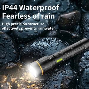 עיצוב מפעל מקצועי מותאם אישית 2000 lumen לפיד פנס 26650 cob טקטית נטענת פנס xhp70 סגסוגת אלומיניום - Product Image 5