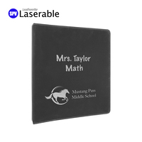 Supernova Carnet à anneaux en similicuir laserable, vierge, pour promotion