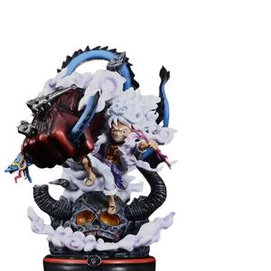 Nouveaux styles 24cm Demon Fruit TH Day Painting Ghost Island Gear 5 Nika <span class=keywords><strong>Combat</strong></span> Posture Gear 5 Luffy Anime Figures Luffy - Product Image 1