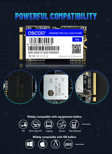 OSCOO M.2 2242 NVMe PCIe Gen3 SSD 128GB 256GB 512GB 1TB 2TB ฮาร์ดดิสก์แบบโซลิดสเตทภายใน สำหรับแล็ปท็อปบาง เครื่องมินิพีซี และเครื่องจักรอุตสาหกรรม - Product Image 5