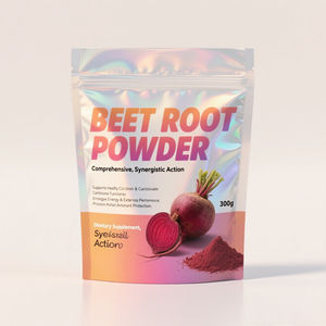 OEM Organik Pancar Kökü Tozu, C Vitamini ile - Enerji Dayanıklılığını ve Kalp Sağlığını Destekler 300g Paket - Product Image 1