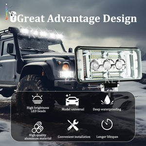 <span class=keywords><strong>KLT</strong></span> Offre Spéciale 7 pouces haute luminosité carré lumière de travail Led phare pour moto 45w <span class=keywords><strong>conduite</strong></span> lampe pour moto camion - Product Image 6