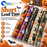 Papier cadeau le plus populaire pour Halloween et Pâques, en gros, avec couleur et logo personnalisés, écologique