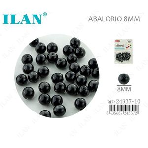 Perline Rotonde Nere ILAN da 8mm per Creazione di Gioielli - Product Image 1