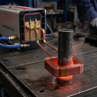 Bobine chauffante en fil de cuivre nu 220V à conducteur solide, prix usine, sur mesure, pour machine de chauffage par induction haute fréquence