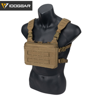IDOGEAR KGR 500D noir Combat chasse gilet Nylon tactique poitrine plate-forme accessoire pour auto-défense approvisionnement
