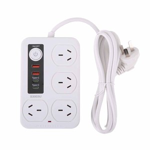 Regleta de Enchufes Australiana con Protección Contra Sobrecarga, Cable de Extensión con 4 Tomas y Carga Rápida PD25W, Enchufe Móvil con <span class=keywords><strong>Puerto</strong></span> USB - Product Image 5