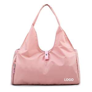 Sacs de sport de luxe personnalisés avec logo pour femmes, sacs de voyage, sacs de sport pour danseurs, sacs de fitness avec compartiment à chaussures et support pour tapis - Product Image 1