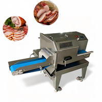 Machine industrielle de découpe de viande cuite, trancheuse automatique de bacon et de charcuterie à haute efficacité, équipement de découpe de porc à bon prix