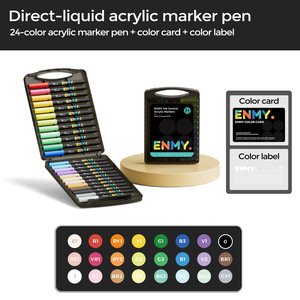 Juego de Marcadores de Pintura Acrílica ENMY, Gama Completa de Colores, Kit de Materiales de Arte para Dibujar y Esbozar, Venta al Por Mayor - Product Image 4