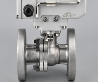 Vanne à boisseau sphérique électrique haute pression JINGJUN DN50 PN63 12V en acier inoxydable à commande à distance, filetage BSP, à brides, OEM