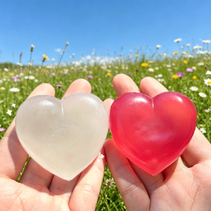 Regalo de San Valentín, Juguete Antiestrés de Corazón que Cambia de Color, Juguete de Malta de Ascenso Lento, Pelota Romántica para Descomprimir, para Parejas, TPR - Product Image 1