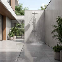 Buildgres Travertin Look Pavé Pierre Carrelage Épais Jardin Allée Cour Garage Extérieur Antidérapant 20mm Carrelage Complet