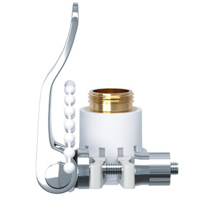 Connecteur de Robinet Verrouillable Haute Résistance 20mm en Laiton Forgé Double Usage pour Tuyau d'Arrosage et Conduite d'Eau avec Chaîne à Billes - Product Image 4