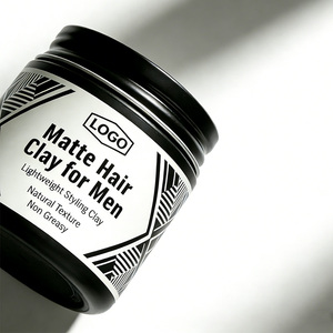 Arcilla para Peinar a Base de Agua con Logotipo Personalizado, Arcilla para Cabello de Fijación Fuerte, Pomada para Cabello con Textura Natural, Arcilla para Peinar - Product Image 2