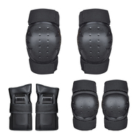 6 pièces de protections pour adultes (genouillères, coudières, protège-poignets) pour Skateboard, Roller, Patinage sur glace, BMX, Vélo, Sport, Course de vitesse en ligne et Cyclisme