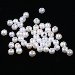 Natürliche Runde Süßwasser Perle Lose Perle Mit <span class=keywords><strong>2mm</strong></span> Große Loch - Product Image 5