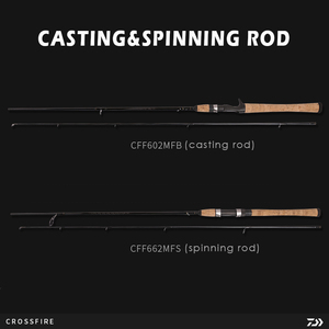 <span class=keywords><strong>Canne</strong></span> à pêche DAIWA <span class=keywords><strong>CROSSFIRE</strong></span> japon 1.83M 2 sections coulée carbone <span class=keywords><strong>canne</strong></span> à leurre M - Product Image 5