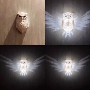 Lámpara de Pared Moderna con Forma de Búho y Águila, Proyector de Atmósfera, Aplique de Luz con Cuerpo Impreso en 3D, Decoración para el Hogar, Iluminación Animal - Product Image 5