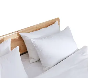 도매 깃털 베개 5 성급 호텔 사용 깊은 수면 품질 사용자 정의 크기 자연 베개