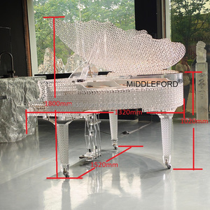 <span class=keywords><strong>Pianoforte</strong></span> di Lusso Personalizzato a 88 Tasti in Acrilico Trasparente con Arte Intagliata per Hotel di Lusso, Eventi Prestigiosi e Banchetti di Lusso - Product Image 4