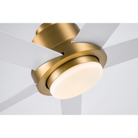 Ventilador de Techo de 60 Pulgadas con 5 Aspas, Luz LED, Control Remoto, 3 Colores Atenuables, Motor Metálico, Ventilador Interior Moderno