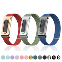 Bracelet de montre sport en nylon élastique respirant pour Google Fitbit Air, boîtier en acier inoxydable, bracelet de montre intelligente, bracelet de sport