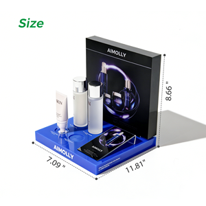 صندوق عرض مستحضرات التجميل الأكريليكي المخصص - منظم مستحضرات تجميل بالجملة وقابل للتخصيص، للبيع بالجملة وتصنيع المعدات الأصلية، نقش مجاني - Product Image 2