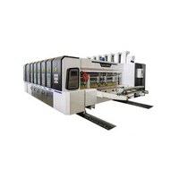 Máquina de fabricación de cajas de cartón corrugado/máquina troqueladora de ranurado de impresión flexográfica con alimentador automático