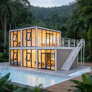 TENSHOU Casa Contenedor de 40 pies de Montaje Rápido, Prefabricada, Móvil, Estructura de Acero, Diseño de Villa o Casa de Campo - Product Image 2