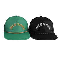 Casquette de baseball à visière plate à 5 panneaux de haute qualité, prix personnalisé, broderie 3D, casquette de golf, taille réglable