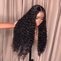 Perruque Lace Frontale 30-40 Pouces 5x5 Deep Wave, Perruque Ondulée Profonde 13x6 Densité 180, Perruque Cheveux Humains Bouclés Profonds Water Wave 13x4 Lace Front