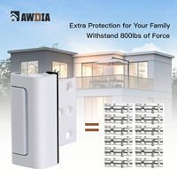 RHETECH 2 Paket Kunci Pintu Pengaman Anak Tanpa Kunci Warna Putih, Penguat Kunci Deadbolt 60mm Berlapis Aluminium Seng, Desain Pintar untuk Pintu Ayun ke Dalam