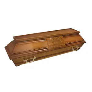 Caskets And Coffins Funeral Supplies/Solid Wooden Coffin/Paulownia Wood Coffin