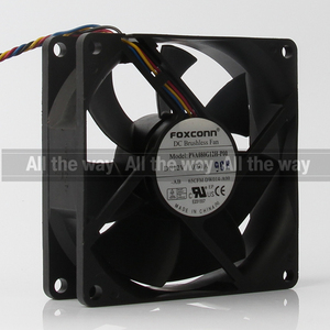 <span class=keywords><strong>Foxconn</strong></span> 24V 48V DC12V 0.60A EC AC 80X80X25mm 8ซม. 8025 4เส้นระบายความร้อนท่อระบายไอเสีย PVA080G12H-P00 - Product Image 3