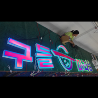 Lettres Xingdao en aluminium pour publicité d'intérieur personnalisée Logo LED ACryl pour décorations de barres de fête d'anniversaire pour magasins de vente au détail au bureau