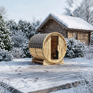 Sauna en bois massif rustique, extérieur, matériaux naturels, écologique - Product Image 2