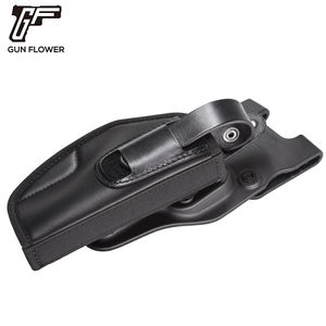 Pistool En Bloem Universeel Lederen Iii-Holster Met Peddelbevestiging Past Op 2.25Inch Riem Rechterhand - Product Image 4