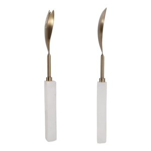 Set di utensili da portata in quarzo e metallo per servire, decorativi, per cucina e sala da pranzo - Product Image 3