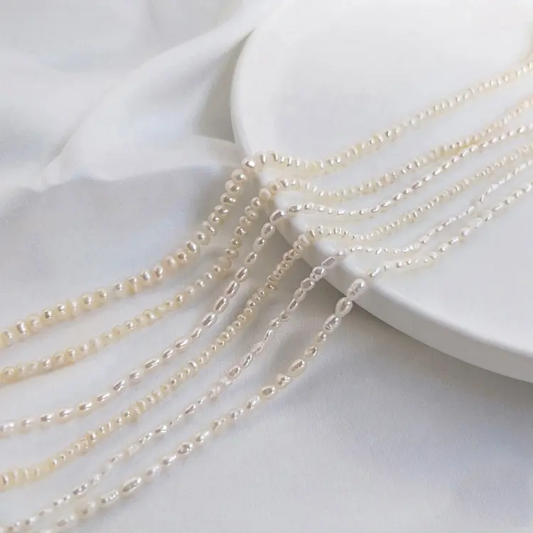 High Quality 2-3mm Little Beads For Jewelry Making Freshwater Pearls Loose Pearls